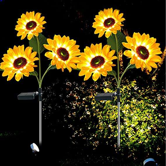 Solar LED Waterproof Sunflower Garden Lights