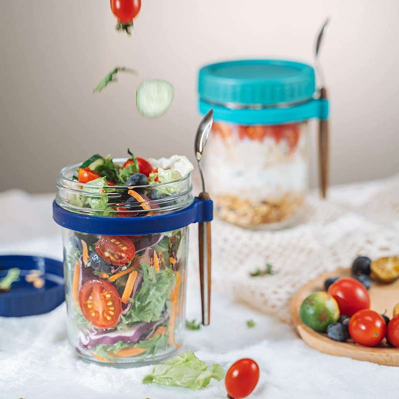 Oats Jars with Lid and Spoon