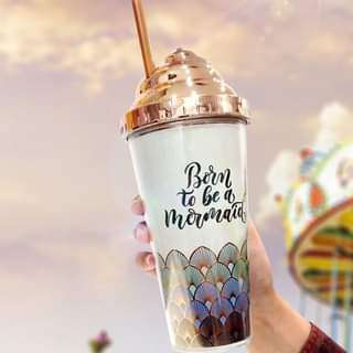 Mermaid Design Plastic Bottle