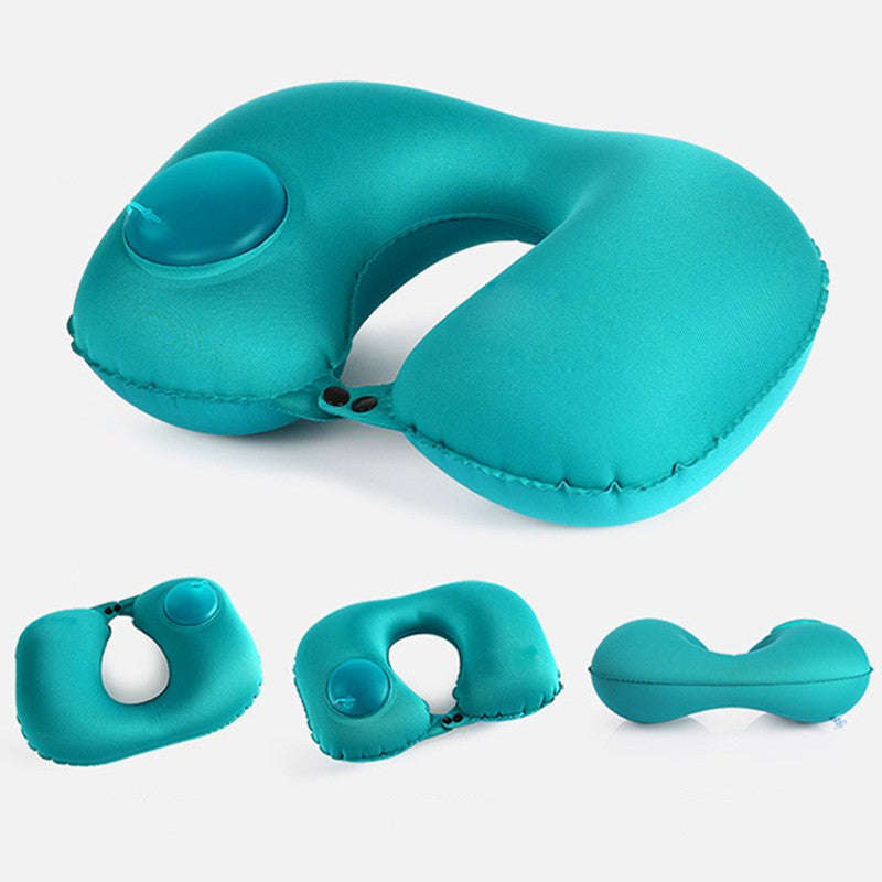 U-Shaped Travel Neck Pillow Inflatable & Foldable