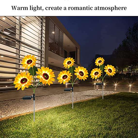 Solar LED Waterproof Sunflower Garden Lights