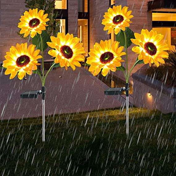 Solar LED Waterproof Sunflower Garden Lights