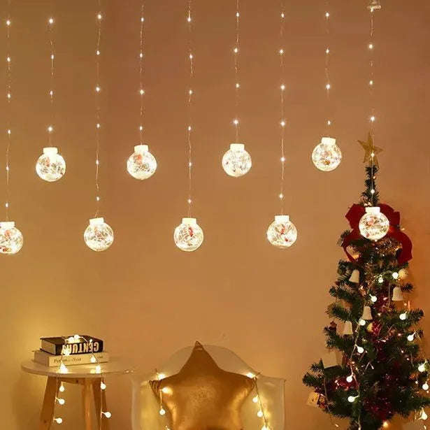 LED Christmas Day Decoration Curtain Light Copper Wire Hanging Light