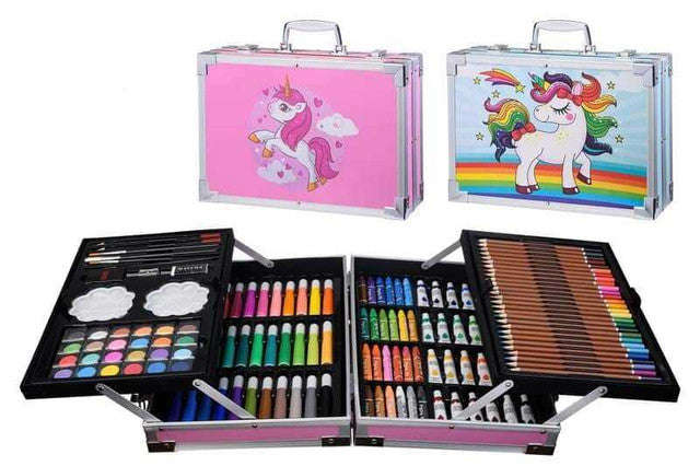 Unicorn Art Set with Aluminum Box for Kids - (145Piece)
