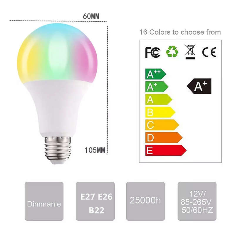 Remote Controlled LED Colorful Lamp