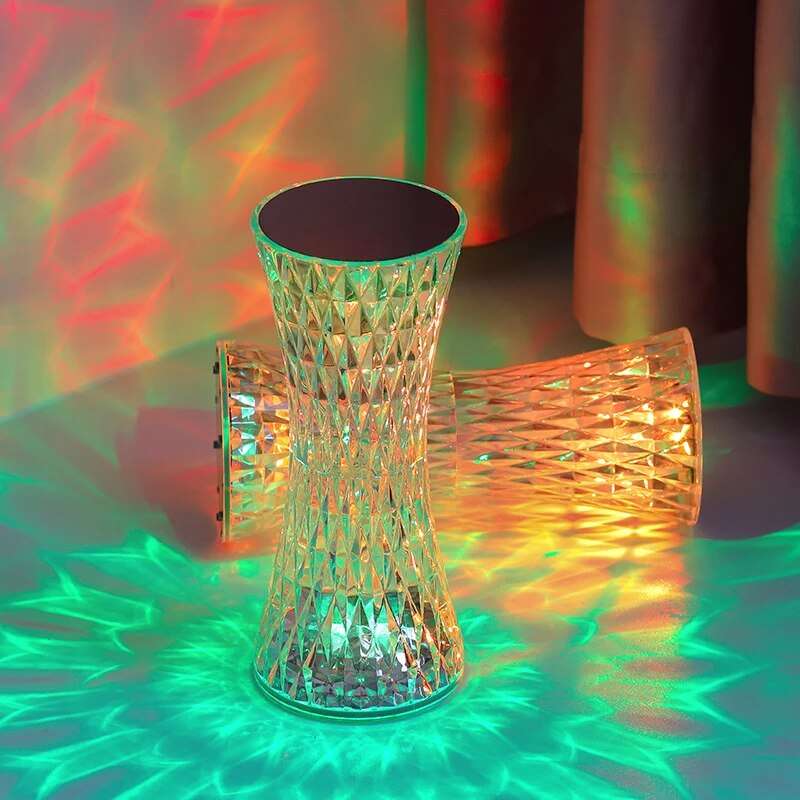 Crystal Diamond Multicolour Touch Desk Lamp