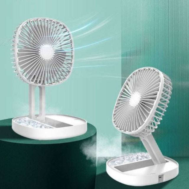 Foldable Rechargeable Desk Fan-White