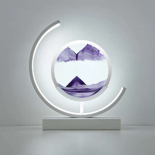Quicksand Painting Table Lamp - Full Moon