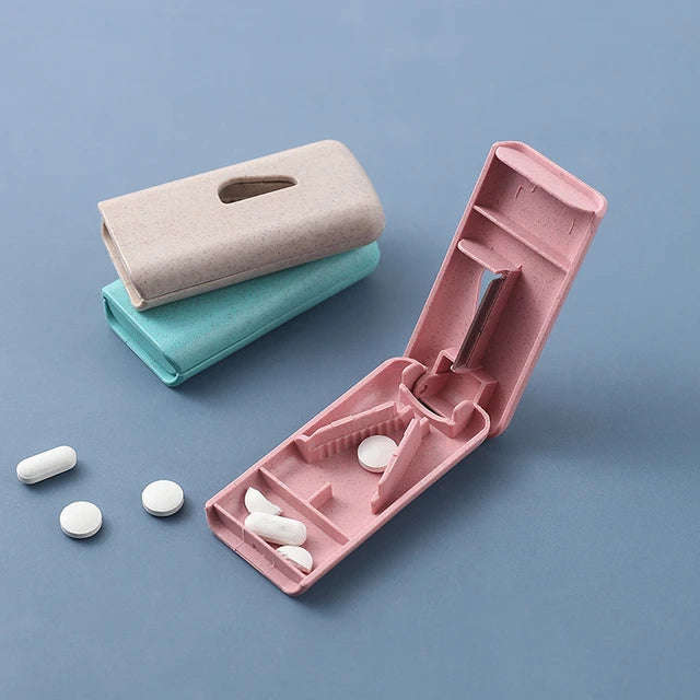 Mini Pill Holder Tablet Cutter
