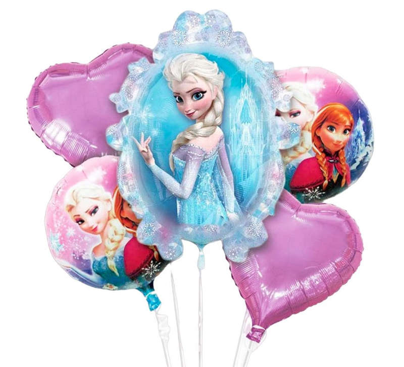 Children Birthday 5Pcs Helium Balloons Birthday Party (Assorted )