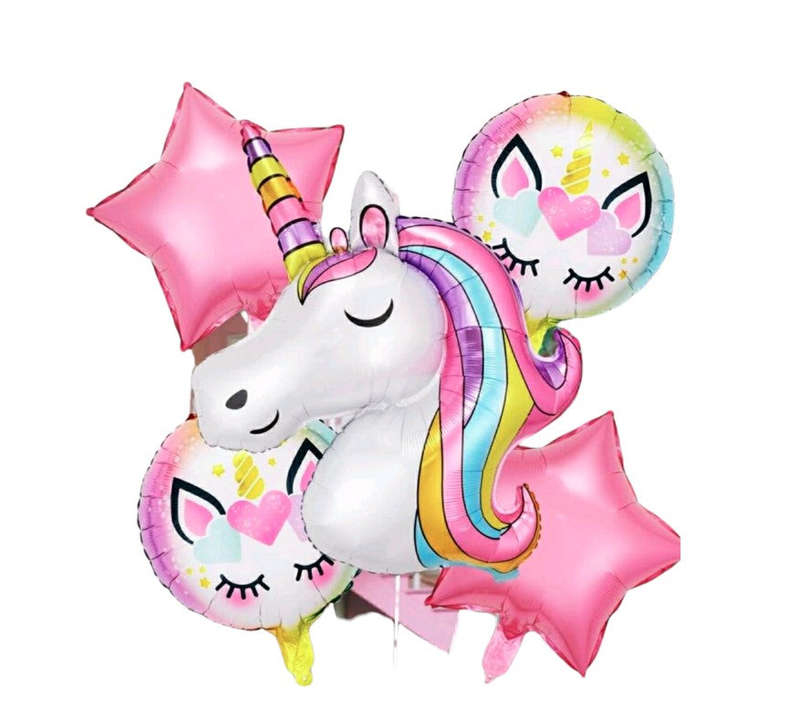Children Birthday 5Pcs Helium Balloons Birthday Party (Assorted )