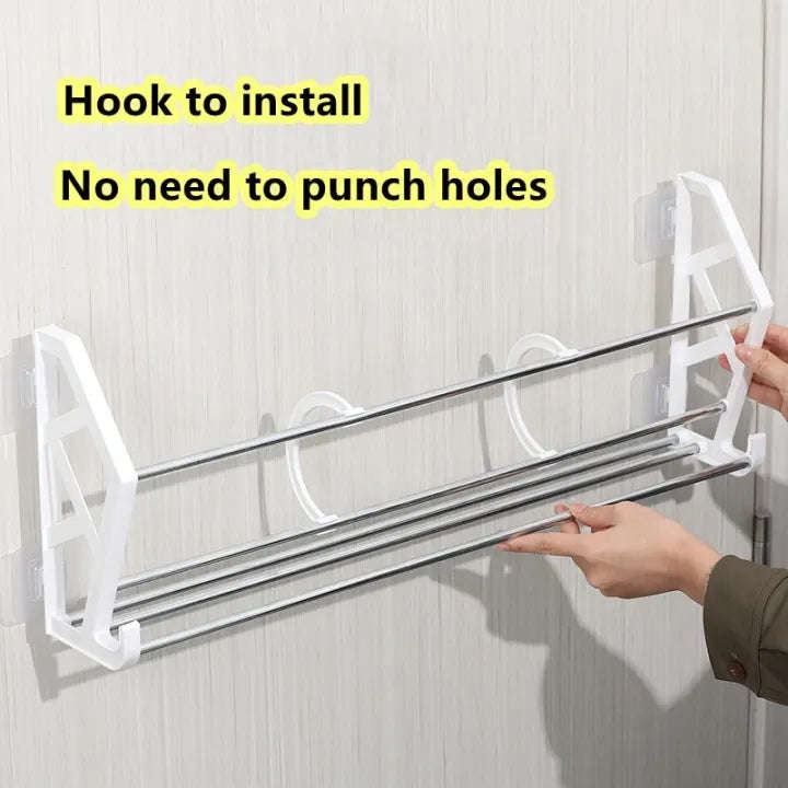 Wall Mounted Shoe Rack 1pc-White