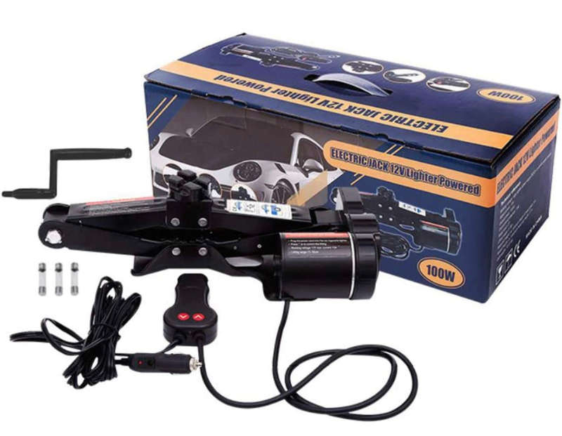 Electric Jack - 12V Car Scissor Jack for 2 Ton Vehicle Electric Quick Car Lift for Tire Change an...