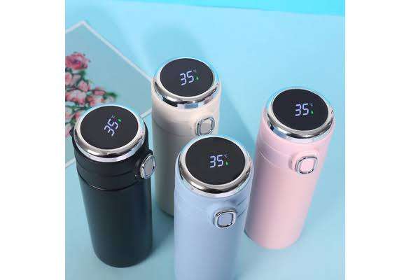 Smart Insulation Cup Water Bottle Led Digital Temperature Display Stainless Steel Thermal Mugs In...