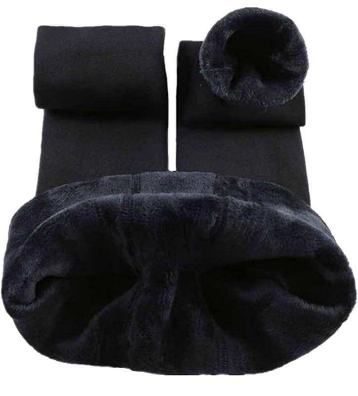 Women Fleece inner Winter Leggings - Black