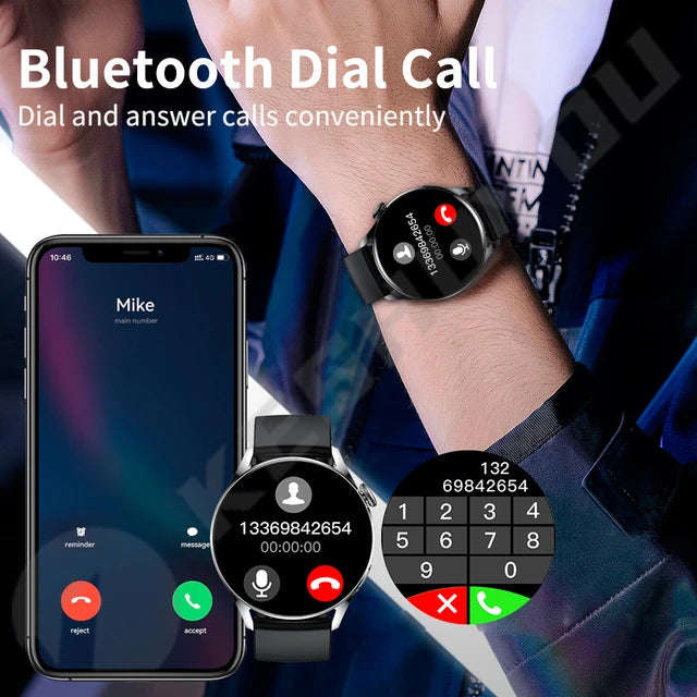 New GT5 Smart Watch Men Answer Call Fitness Tracker Wireless Charging NFC Women Smartwatch Gift f...