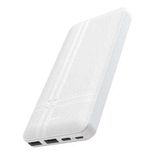 mobile power bank 10000mAh dual USB output dual input: Micro-USB, Type-C with LED indicator.
