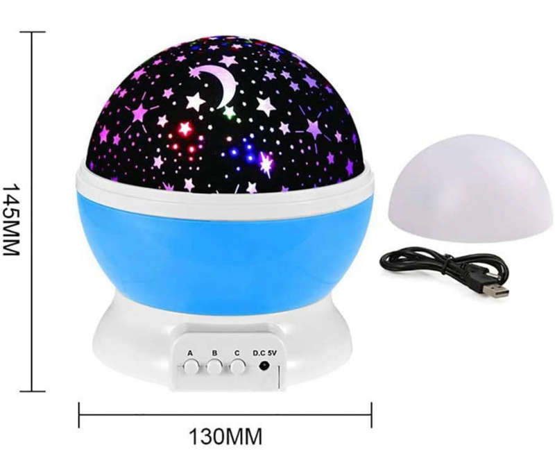 LED Star Master Rotating Night Light Projector Spin Starry Sky Star Master Children Kids Baby Sle...