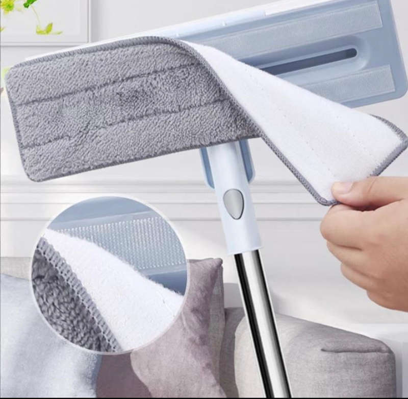 Telescopic Rod Window Cleaner Long Handle Cleaning Brush Mop For Washing Windows Bendable Glass W...