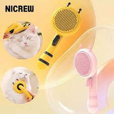 Pet Grooming Brush, Cute Bee Design And Soft Ergonomic Handle, Pet Comb For Cats & Dogs,pet Clean...