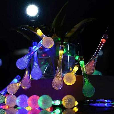 String Solar Lights 30LED Raindrop - Warm White