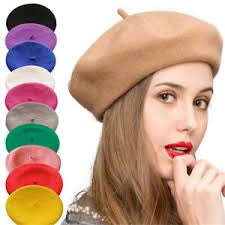 Beret Hats Women Winter French Hat Girls Solid Color Fashion Autumn Winter Beret