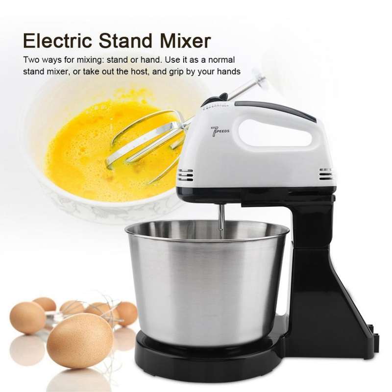RAF HAND MIXER WITH 7 SPEED // 2 IN 1 STAND MIXER MACHINE ELECTRIC HAND WHISK EGG BEATER BAKING B...