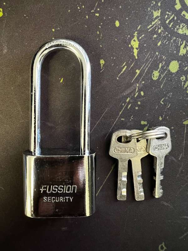 Top Security Padlock St Long Shackle 40mm