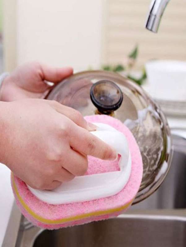 Handle Design Random Color Cleaning Sponge