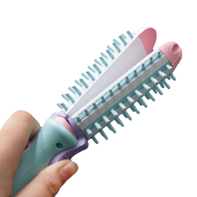 2 in 1 Mini Hair Curler & Straightener