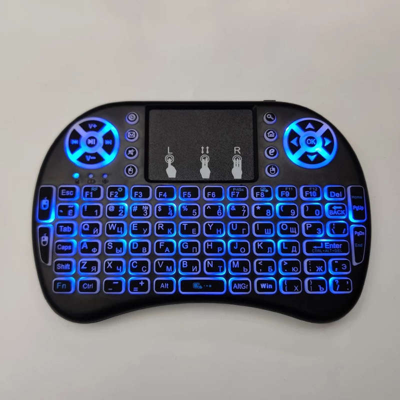 Backlight Wireless Keyboard 2.4GHz Air Mouse English Russian Version for Android TV BOX Mini PC S...