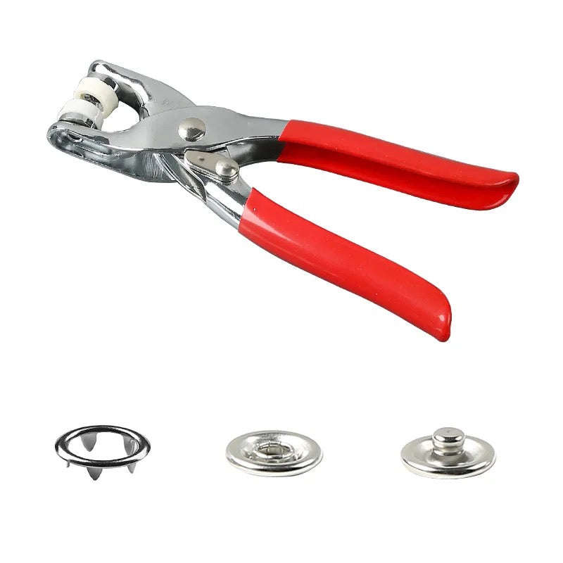 Plier Tool 100pcs Metal Snap Button Thickened Snap Fastener Kit DIY Craft Supplies for Installing...