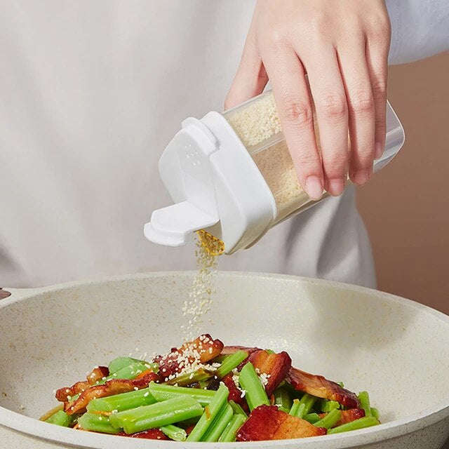 Kitchen Seasoning Bottle Dosing Control Sugar Bottle Spice Pepper Salts Shaker Spice Jar Salts Ta...