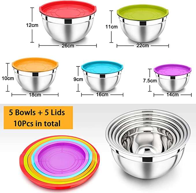 Mixing Bowl Set 5pc St/St