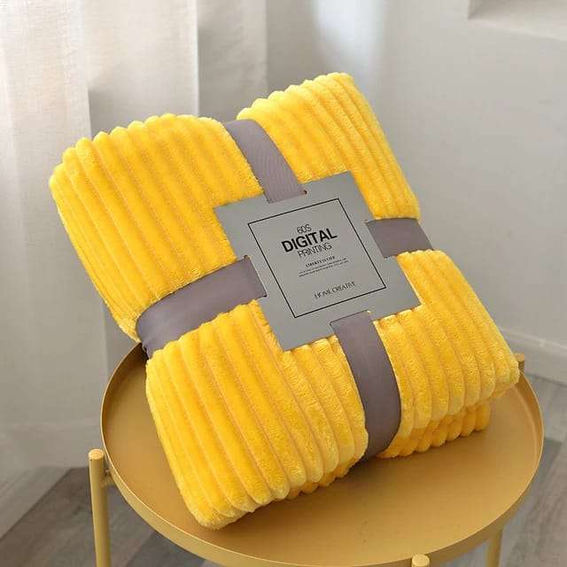 Super Luxurious Soft Flannel Blanket ,Twill Jacquard Fluffy Decoration