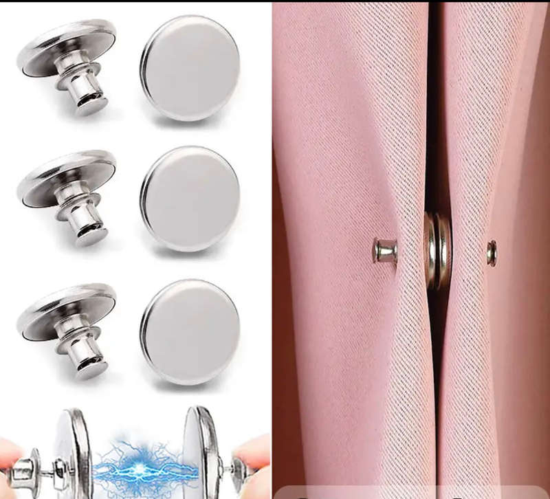 Curtain Weights Magnets Button 4pairs