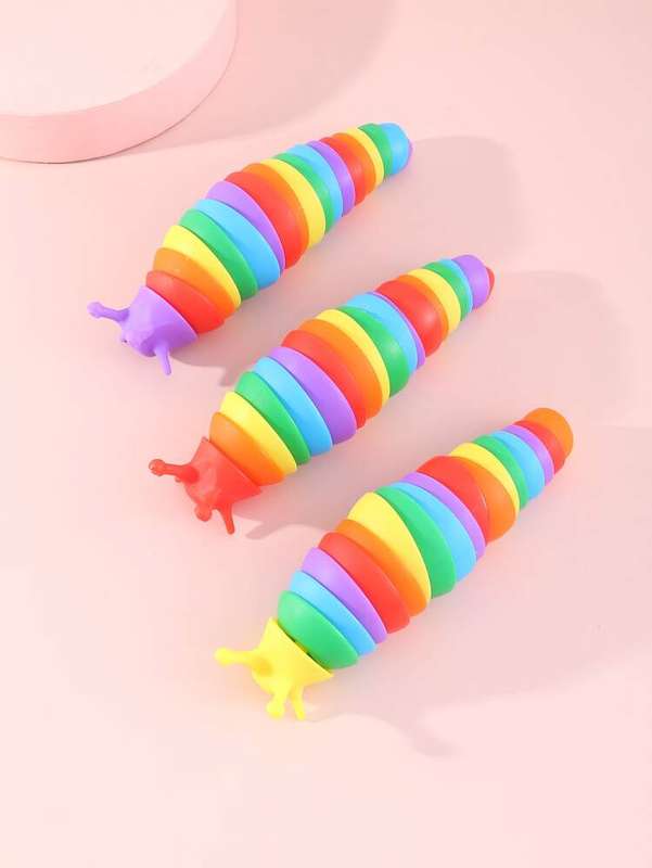 Toy Fidget Slug Sensory Flexible Desk Stress Relief Caterpillar Toy