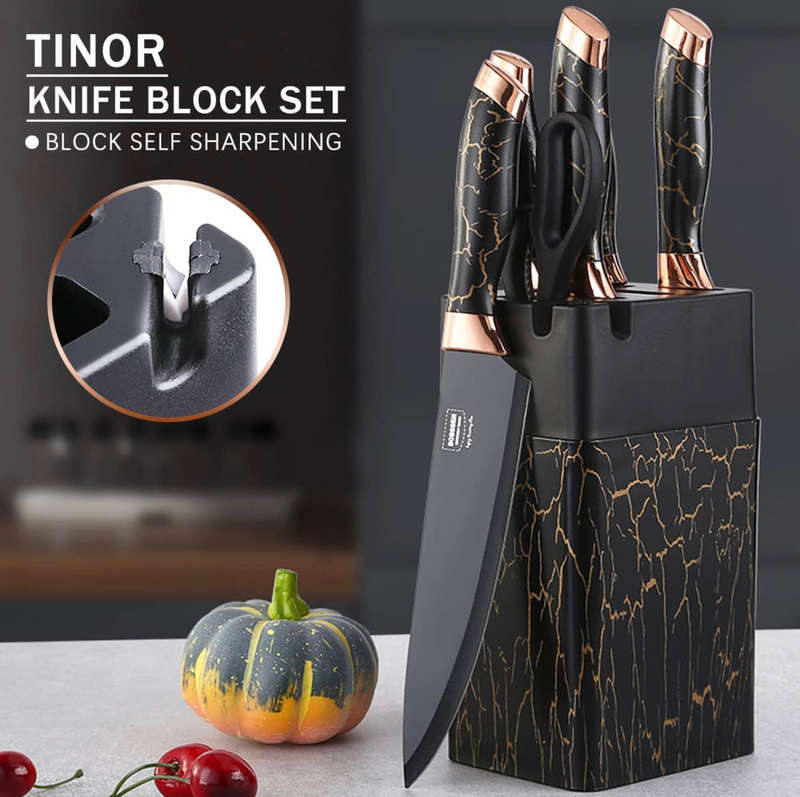 Non-Stick Coated 7 Pieces Knife Set For Home & Kitchen