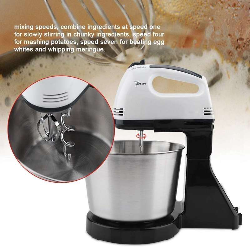 RAF HAND MIXER WITH 7 SPEED // 2 IN 1 STAND MIXER MACHINE ELECTRIC HAND WHISK EGG BEATER BAKING B...