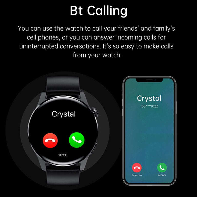 LOKMAT Smart Watch Multifunctional Health Monitoring Life Waterproof Fashion BT Calling Heart Rat...