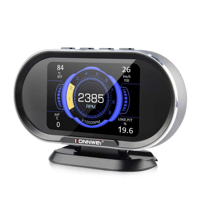 KONNWEI KW206 Auto On-board Computer Gauge + OBD2 Engine Scanner