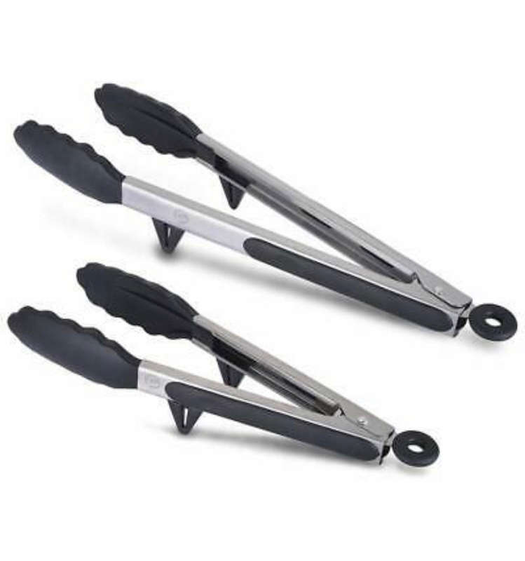 Kitchen Silicone Tong Set 2pc