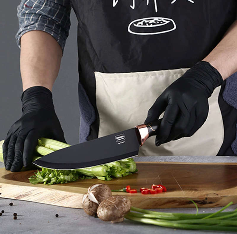Non-Stick Coated 7 Pieces Knife Set For Home & Kitchen