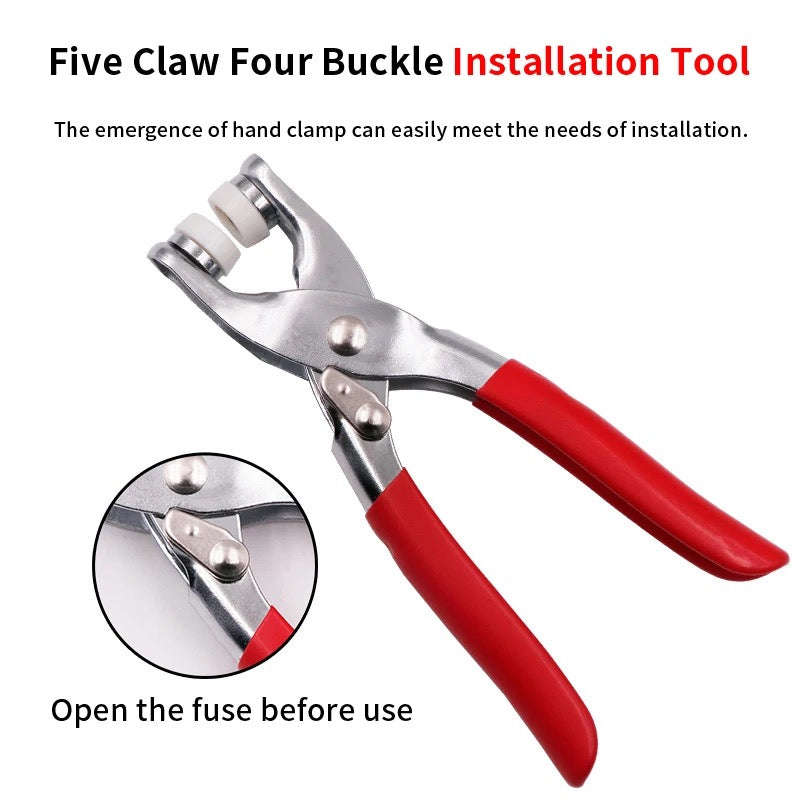 Plier Tool 100pcs Metal Snap Button Thickened Snap Fastener Kit DIY Craft Supplies for Installing...