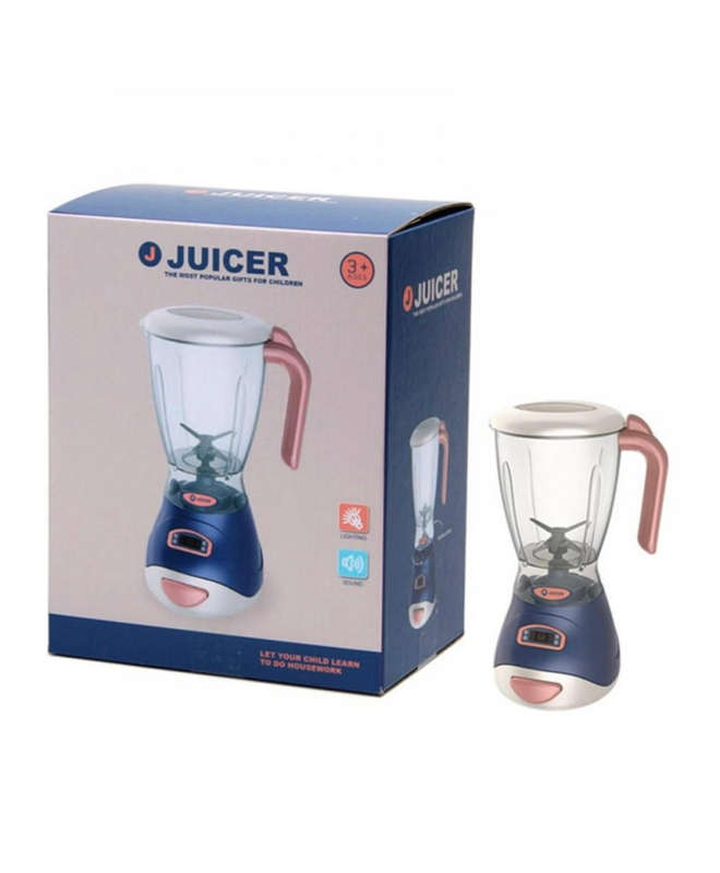 Kids Mini Blender Toy  Realistic Pretend Play Juicer, Educational Kitchen Playset, ABS Materia...