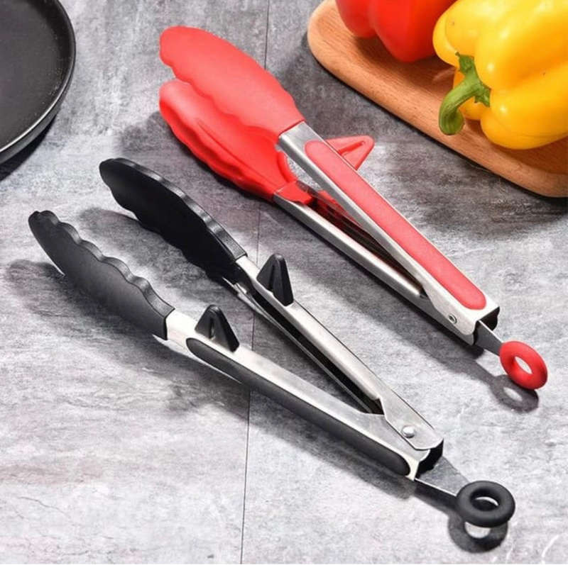 Kitchen Silicone Tong Set 2pc
