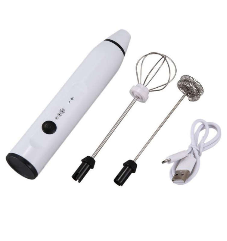 Milk Frother Rechargeable 2-1