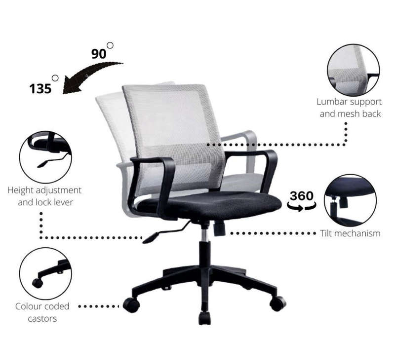 Modern Office Chair Gas-lift