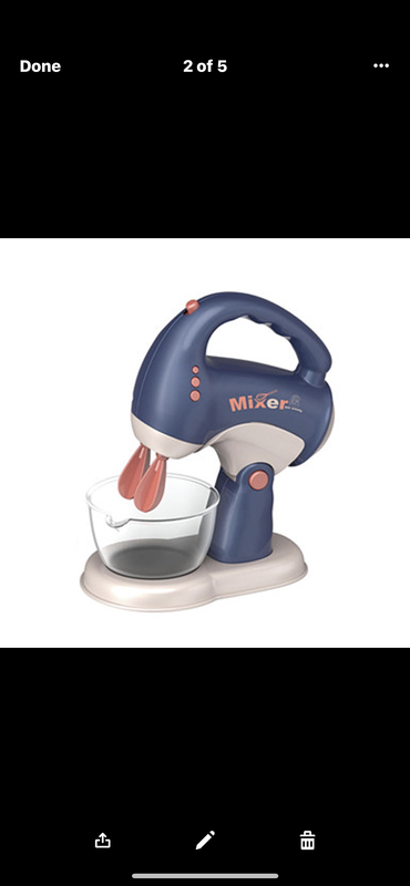 Kids's Simulation ABS Mini Electric Mixer Toy - Realistic Play Kitchen Appliance