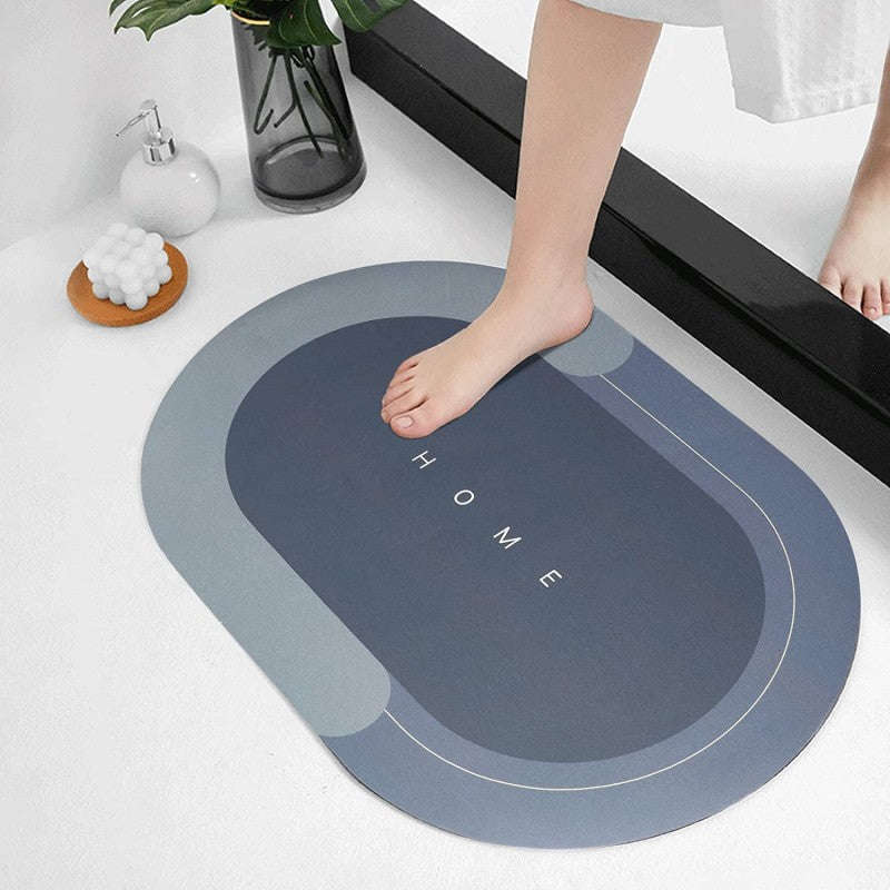 Bath Mat Water Absorbent Non-Slip, Water Absorbent Bath Carpet For Bathroom, Shower Room, Tub, En...